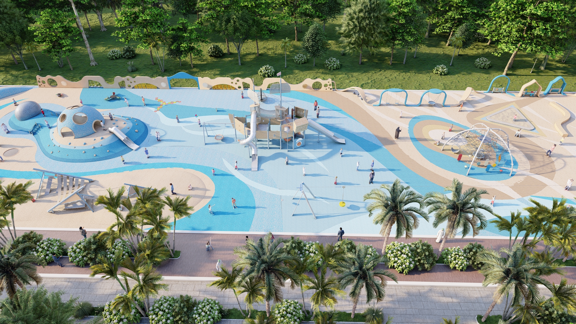 Liner Park Kuwait Architecture playground-19