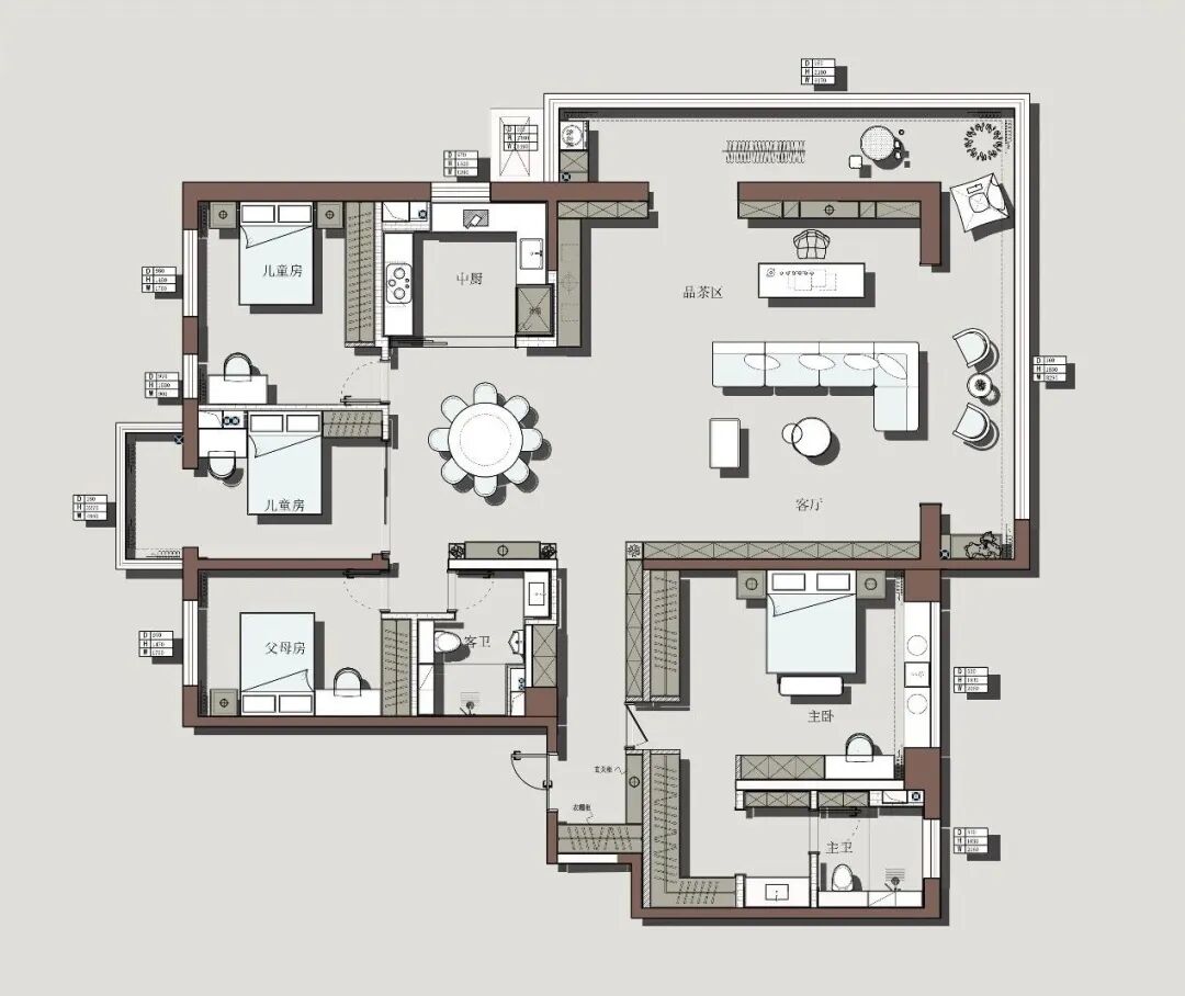 杨洋244㎡现代风雅宅-14