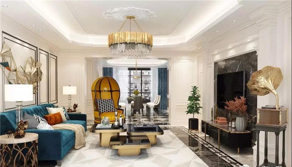 简欧遇上轻奢，打造精致典雅居住空间-3