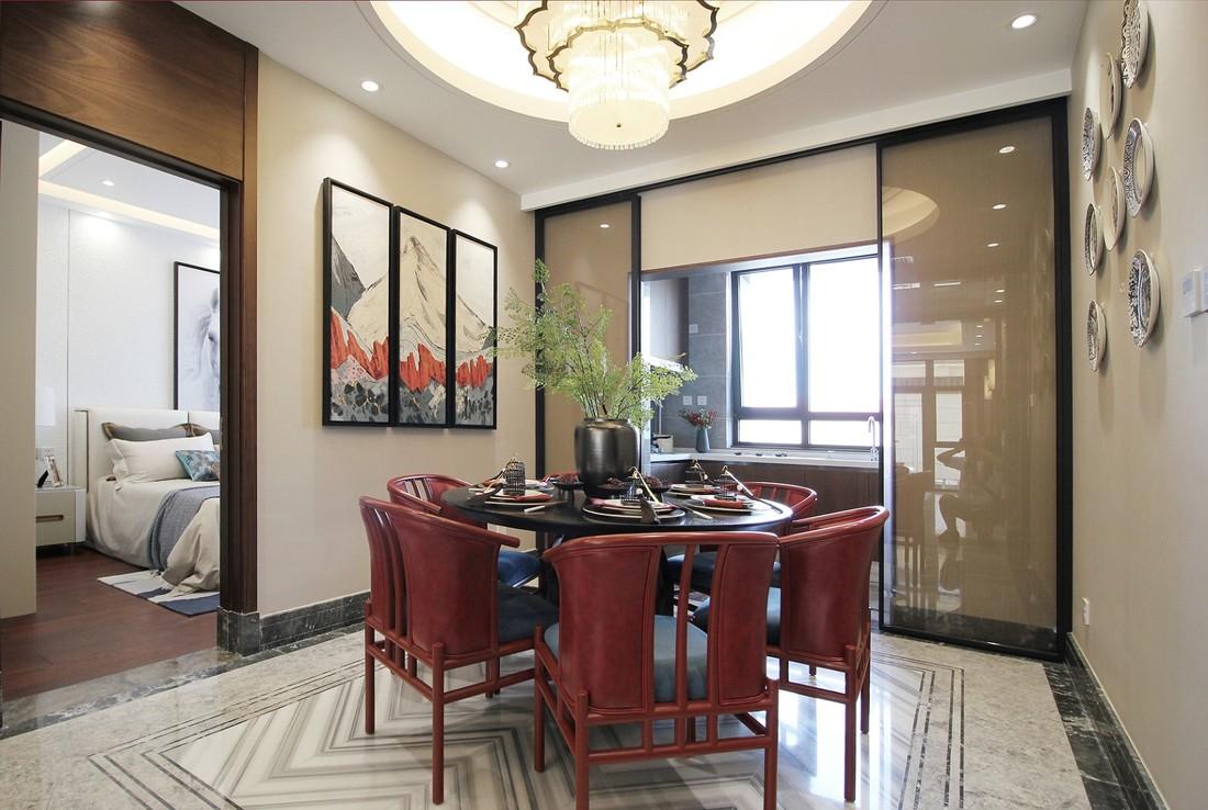 北京琦韵亦品装饰设计有限公司打造新中式样板间,呈现雅致空间-2