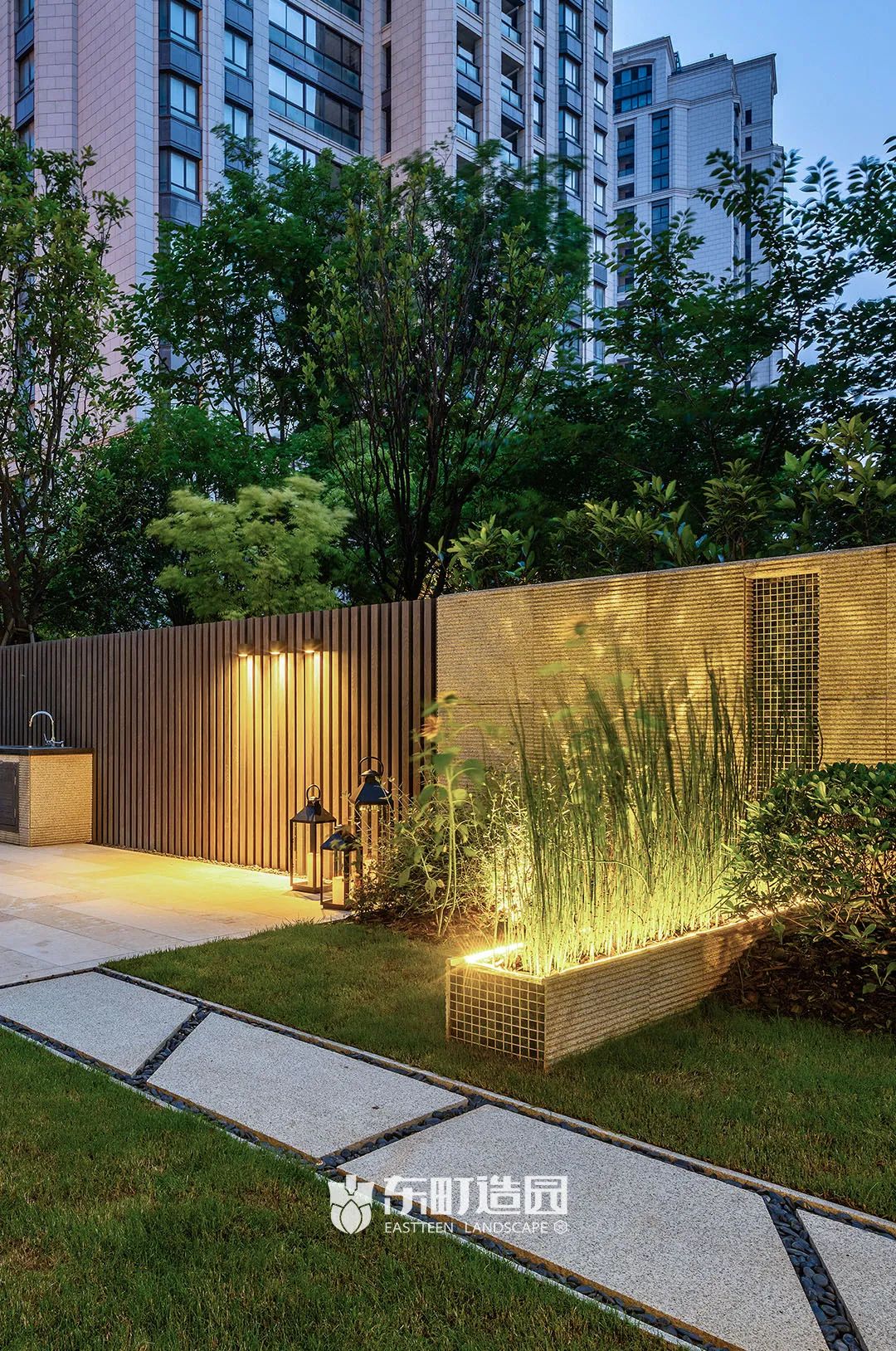 上海简约风花园设计案例-65