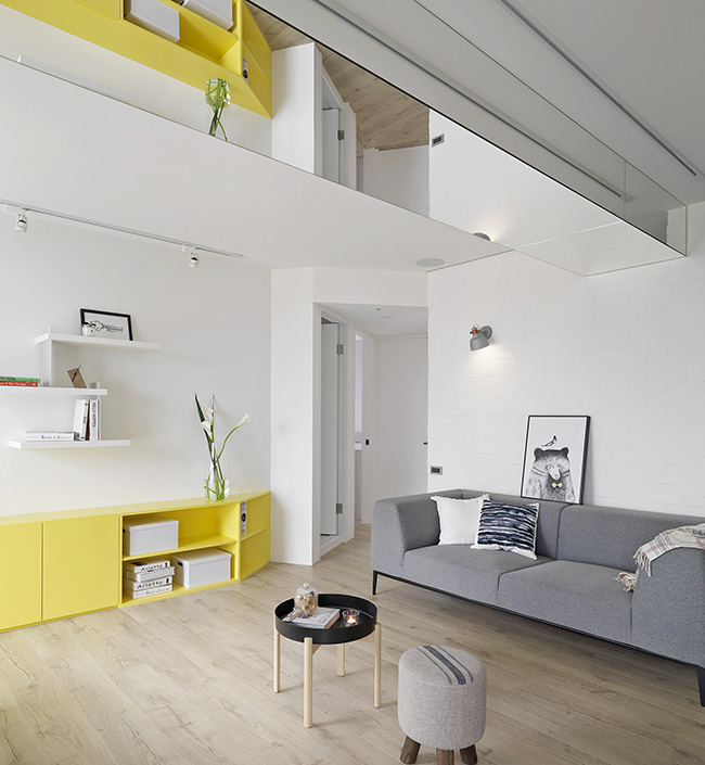台北79㎡北欧风女子公寓  方构制作空间设计-2