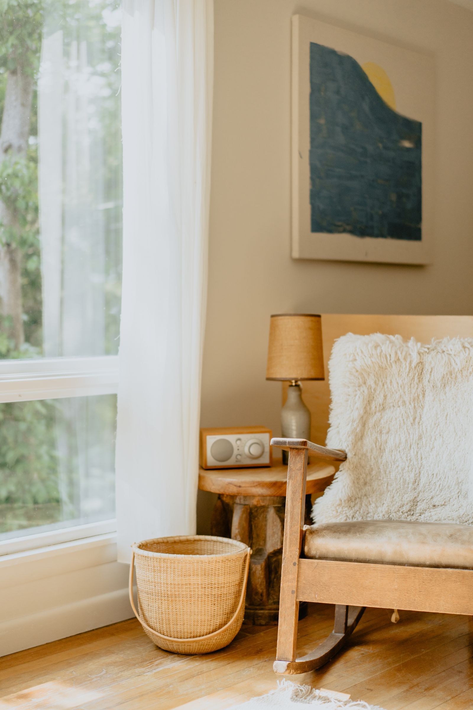 美国罗德岛森林木屋及家庭工作室改造-22