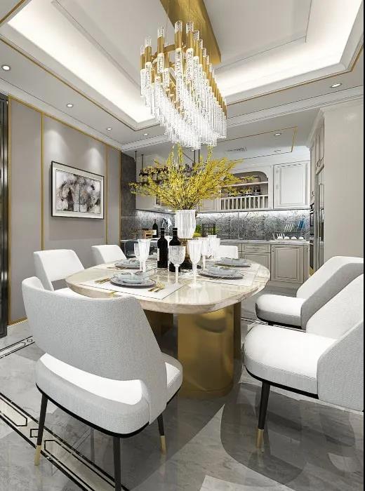 轻奢改造,八角玄关、开放式厨房打造现代宜居空间-36