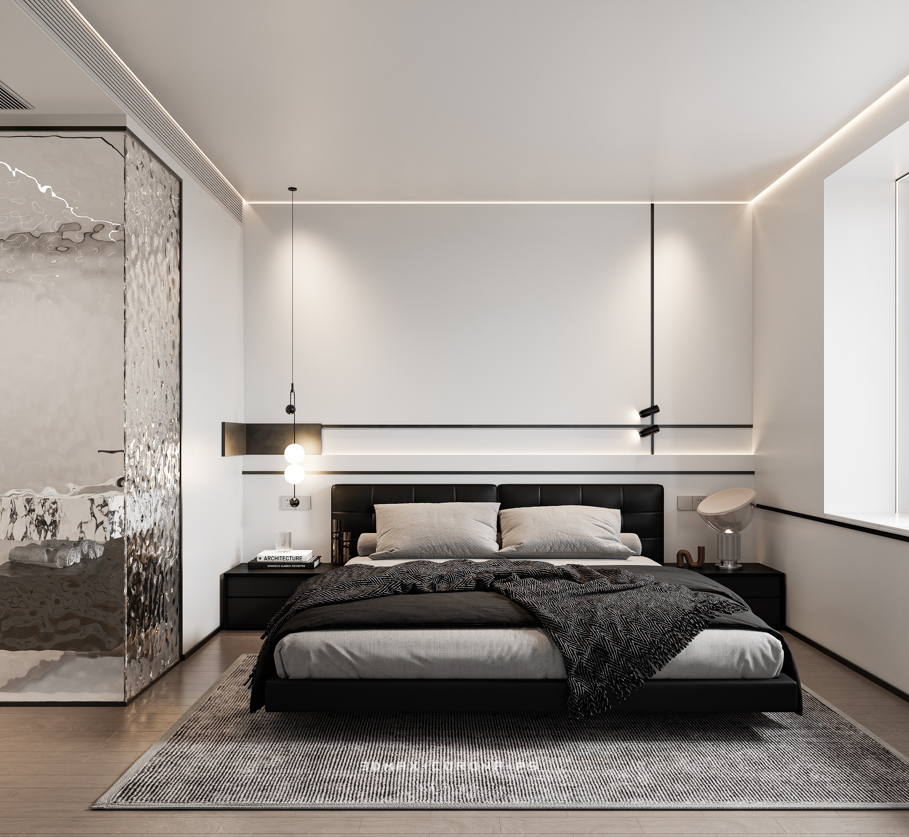 「单色美学」简约黑白家装-6