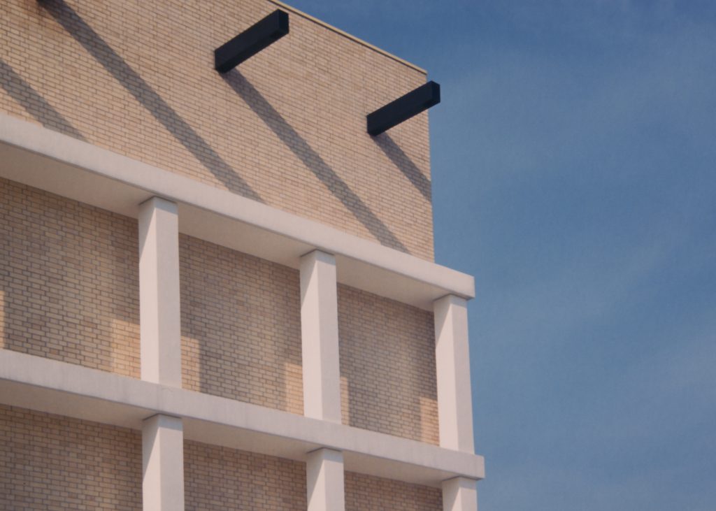 佩斯卡拉的一张新面孔

注：una facciata常见可理解为一张（新）面貌、外观等意，这里推测佩斯卡拉（Pescara）可能需要一个新的形象之类的意思，这种表述更符合大概语境，但由于缺乏更多背景信息，如果不符合要求请提供更多内容 丨意大利丨Antonio Monestiroli-1