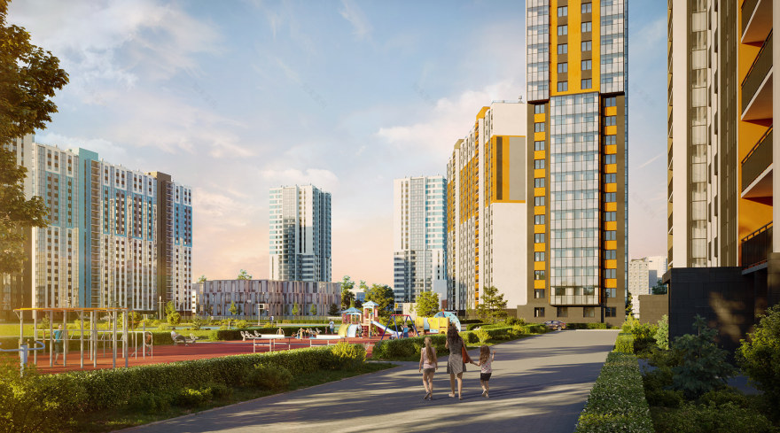 ЖК «Цветной город»(“彩色城市”住宅小区)丨俄罗斯圣彼得堡丨«Планета Генплан»(“行星总规划”设计公司)-7