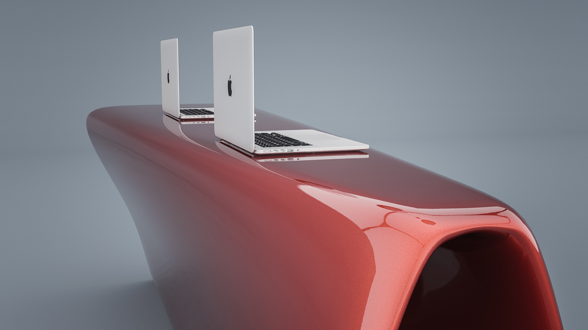 扭曲三角形的灵动接待台-6