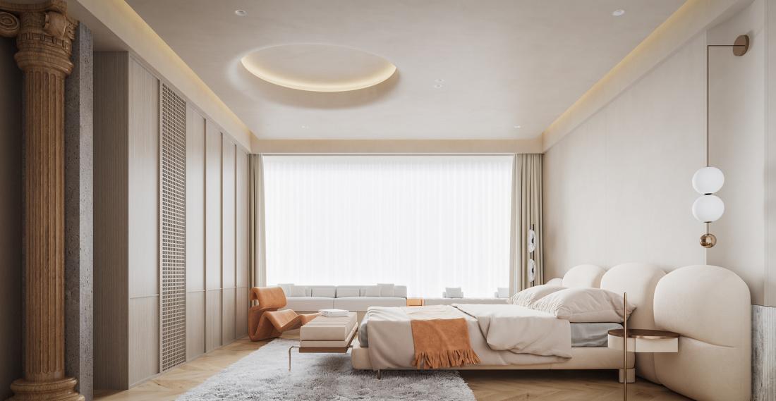 极简奶油私宅设计丨中国广州丨博睿设计-27