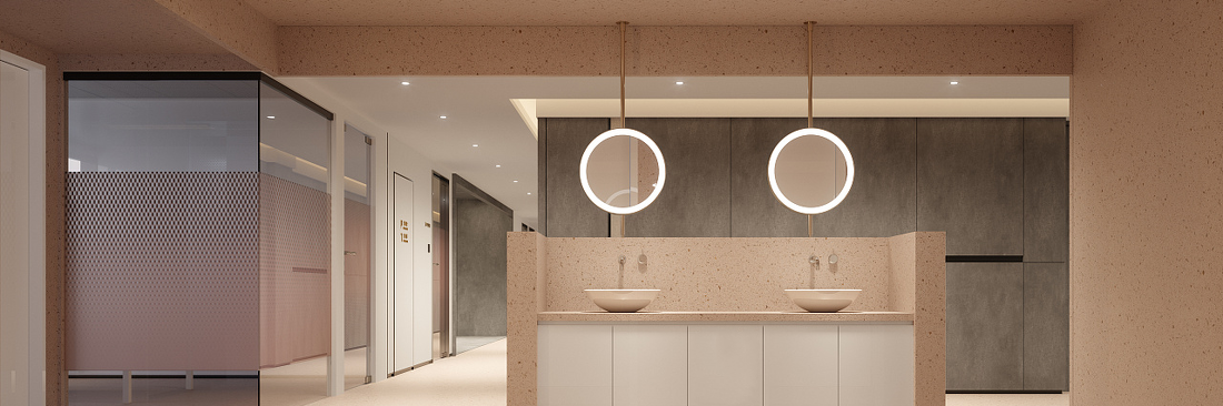 
极简创意INS+高级莫兰迪配色办公室案例 -1