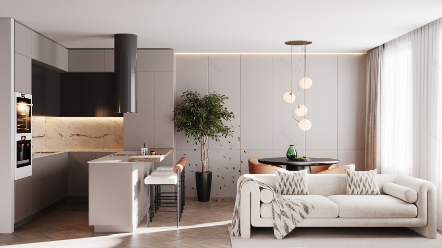 Soft Light & Minimalism | Interior CGI-1