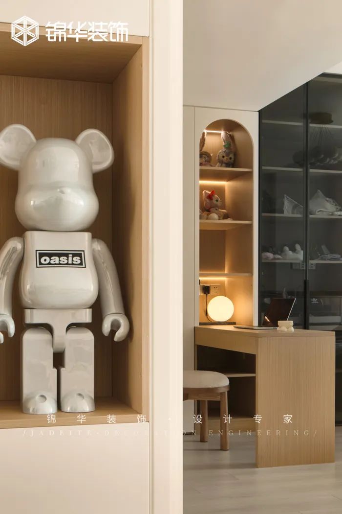 奶油色调的现代简约之家丨中国南京丨锦华装饰-41