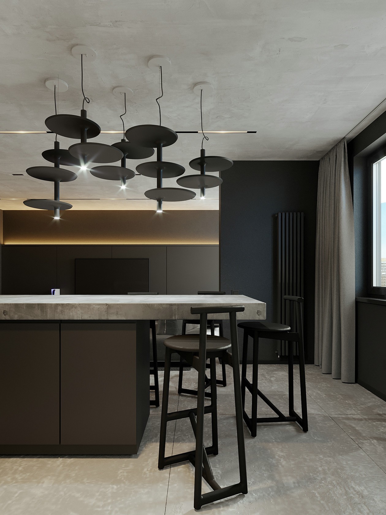 高级灰+高级黑空间设计 塑造空间立体感-7