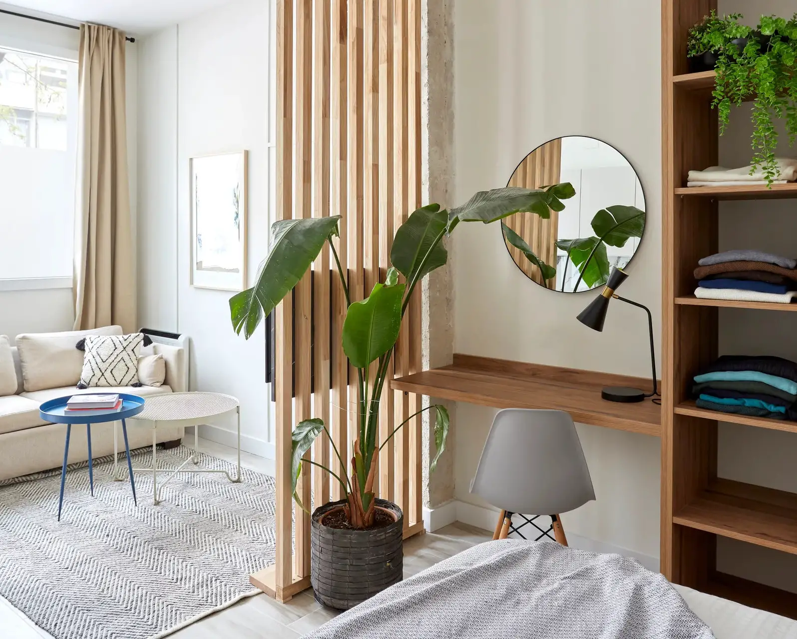 马德里 27m2 蓝色厨房小公寓 | 设计师的精致之作-1