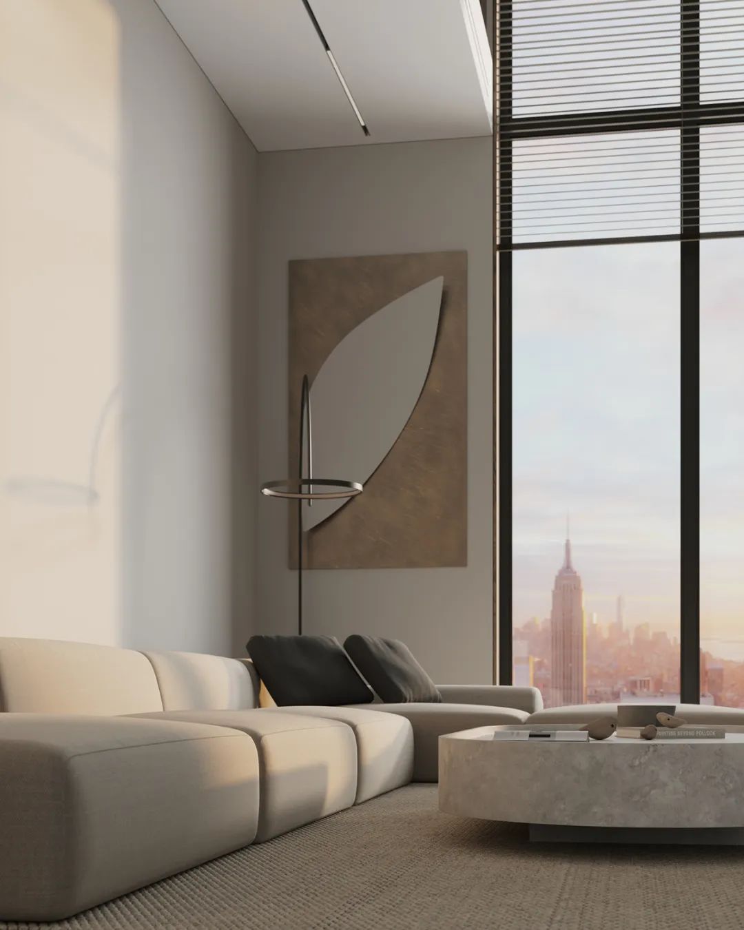 奶白色极简主义设计丨美国纽约丨Tetiana Aleksandrenko-5