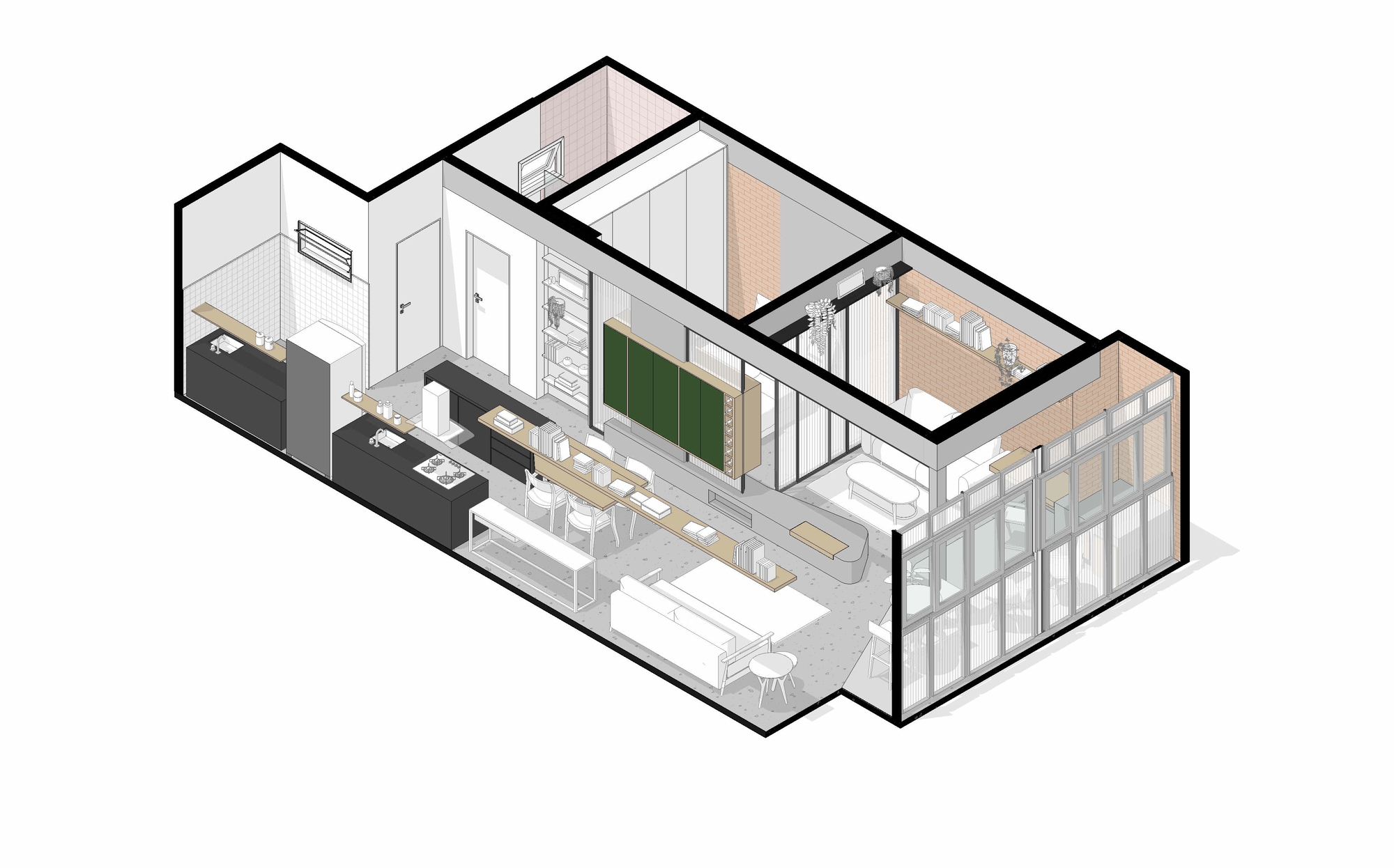 普拉萨公寓丨巴西圣保罗丨EIXO Z arquitetos-16