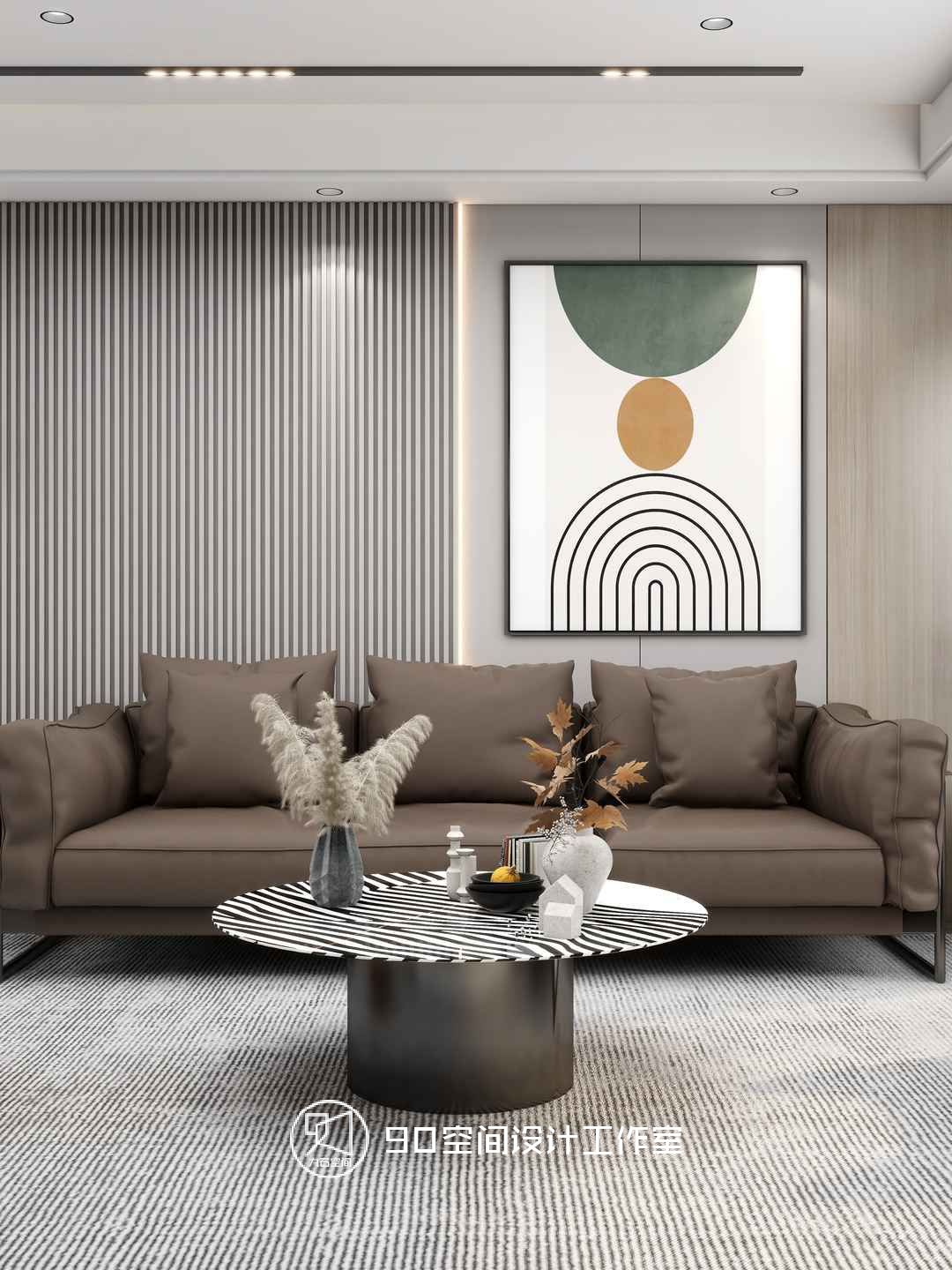 绿意浓情 · 轻奢风格 125 平方 3 室 2 厅 2 卫设计-11