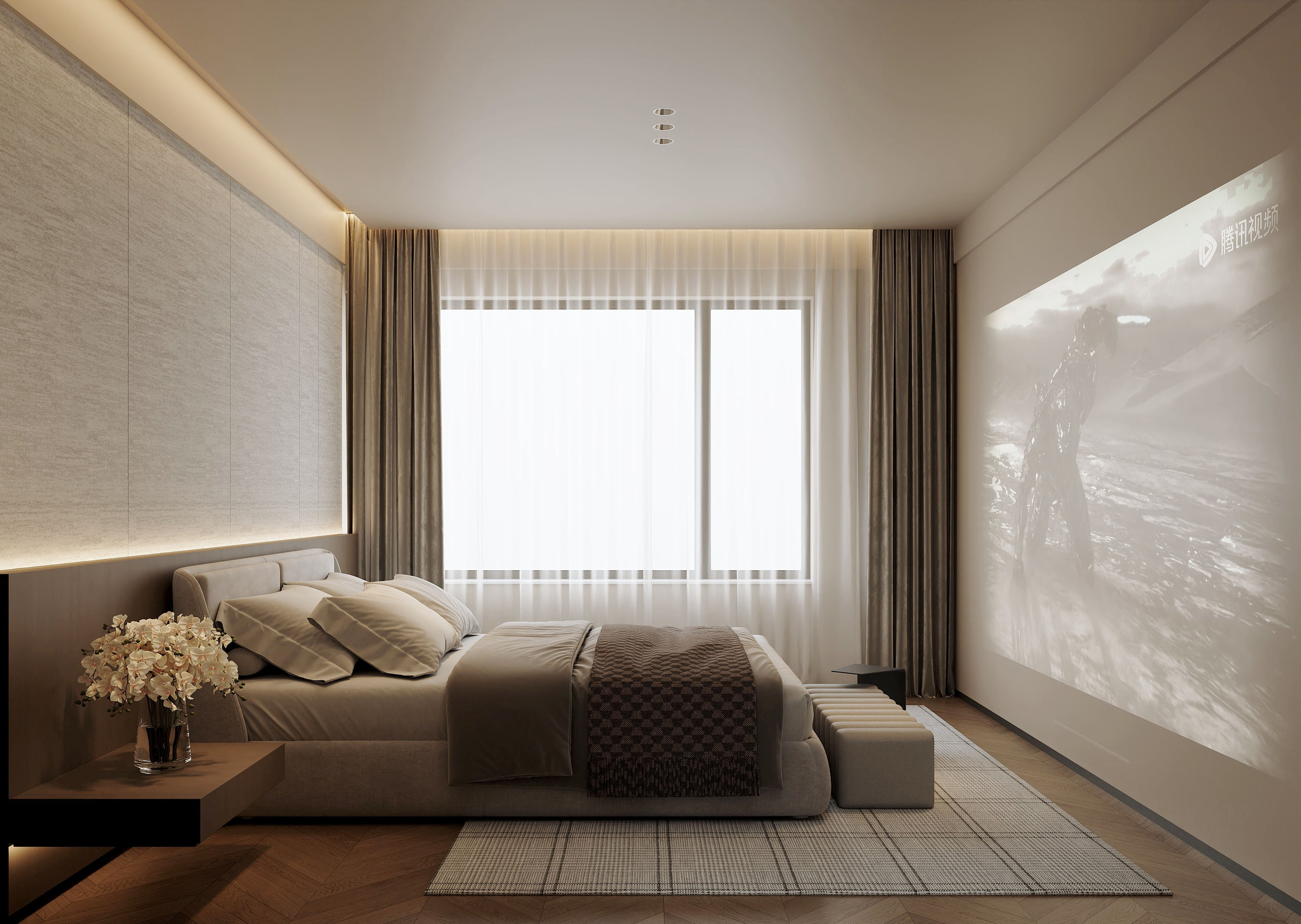 沈阳  万科新都心  186㎡ 现代简约风格效果表现-12