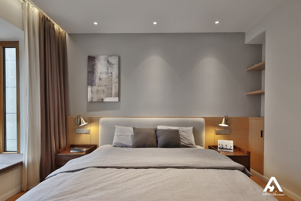 南昌莱蒙都会平层,书卷气息客厅设计-33