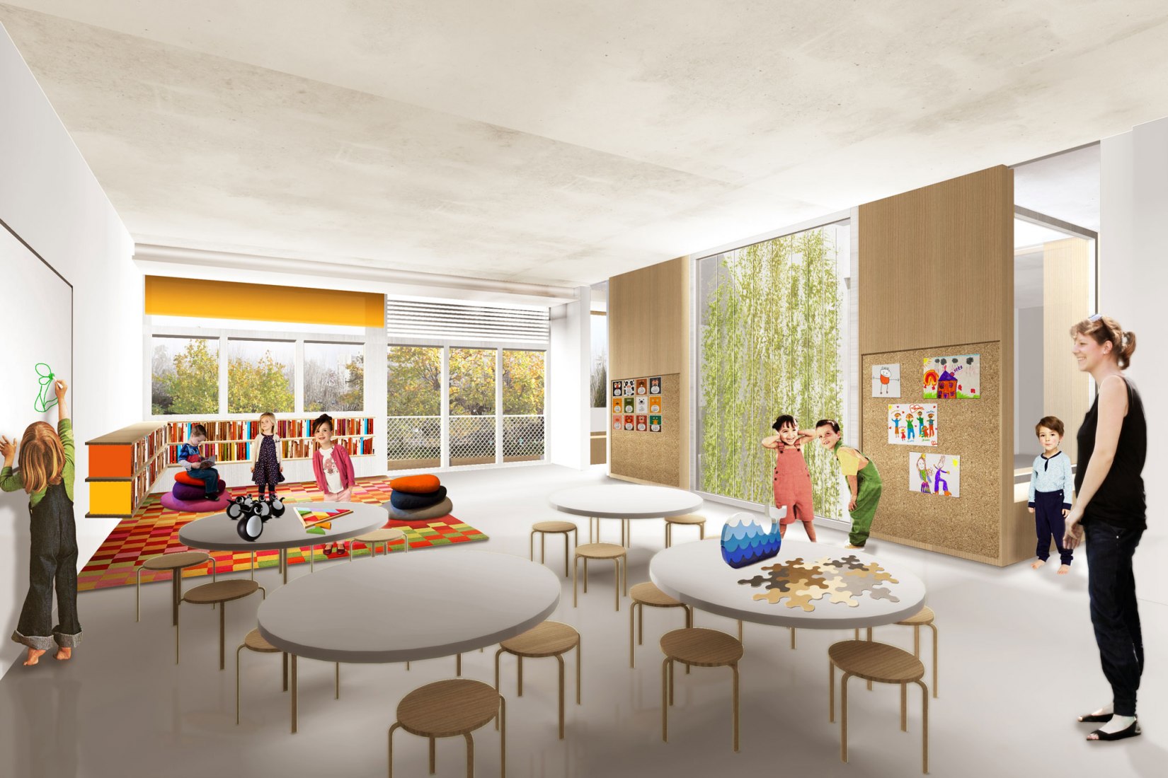 马德里法国学校儿童学校扩建项目丨西班牙马德里-13