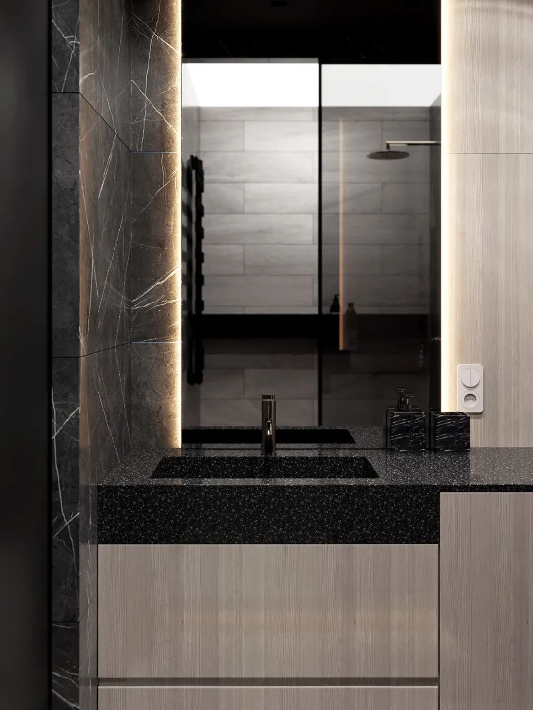 奶油色调黄铜细节,打造 120㎡精致高雅空间丨MARTA SHPACHENKO-68