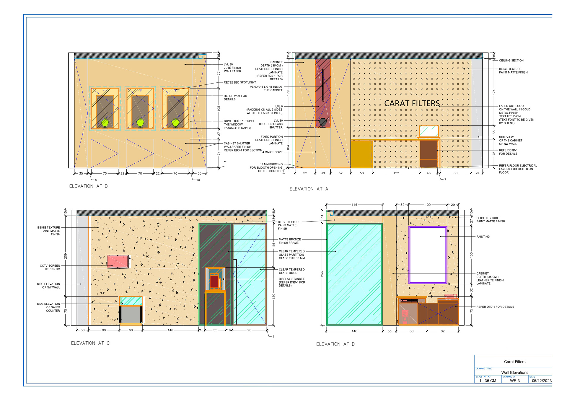 AutoCAD | Drawing | 2D Elevations |-10