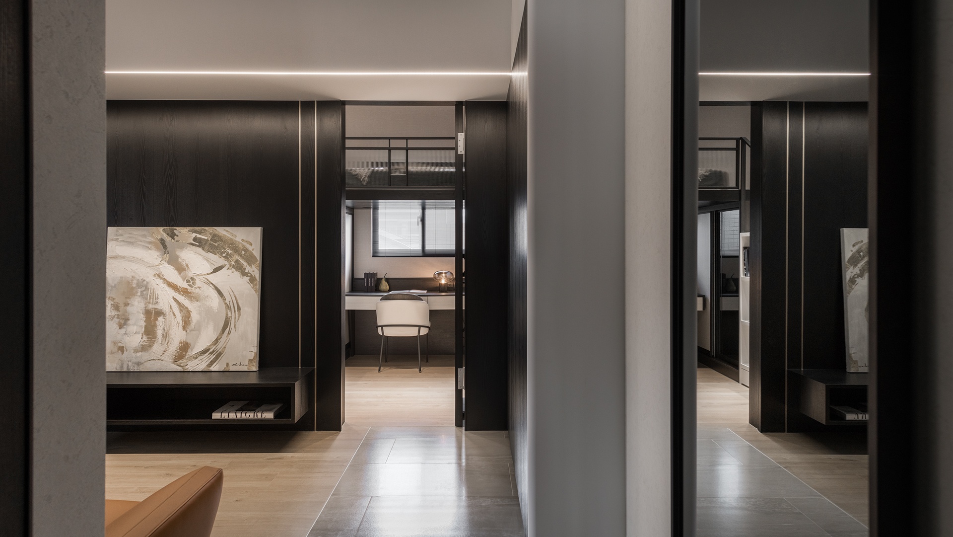 台北士林区黑与白小户型设计丨中国台北-7