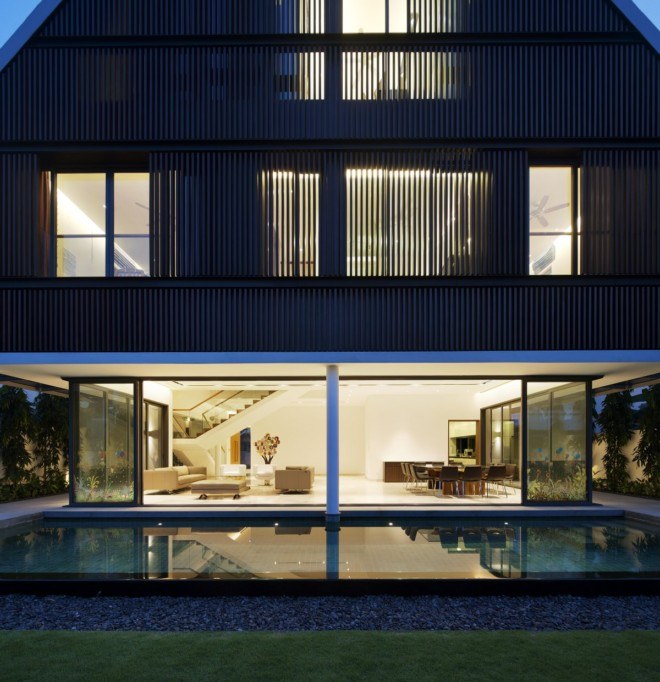 豪华别墅 现代风格新加坡现代住宅设计-11