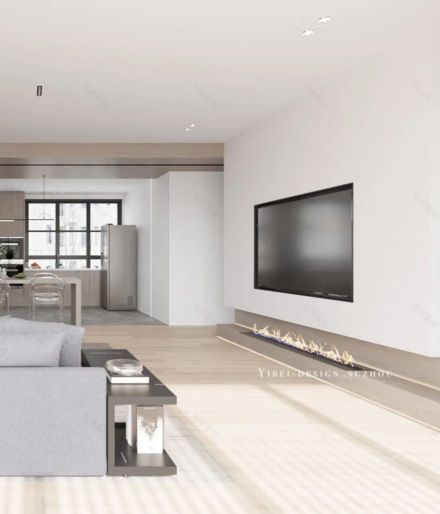 现代简约复式空间设计丨中国苏州丨YIBEI DESIGN-7