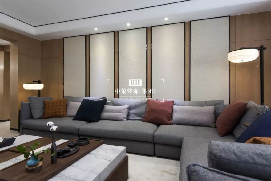 九夏云水 | 现代中式平层,白色基调的无限想象-15