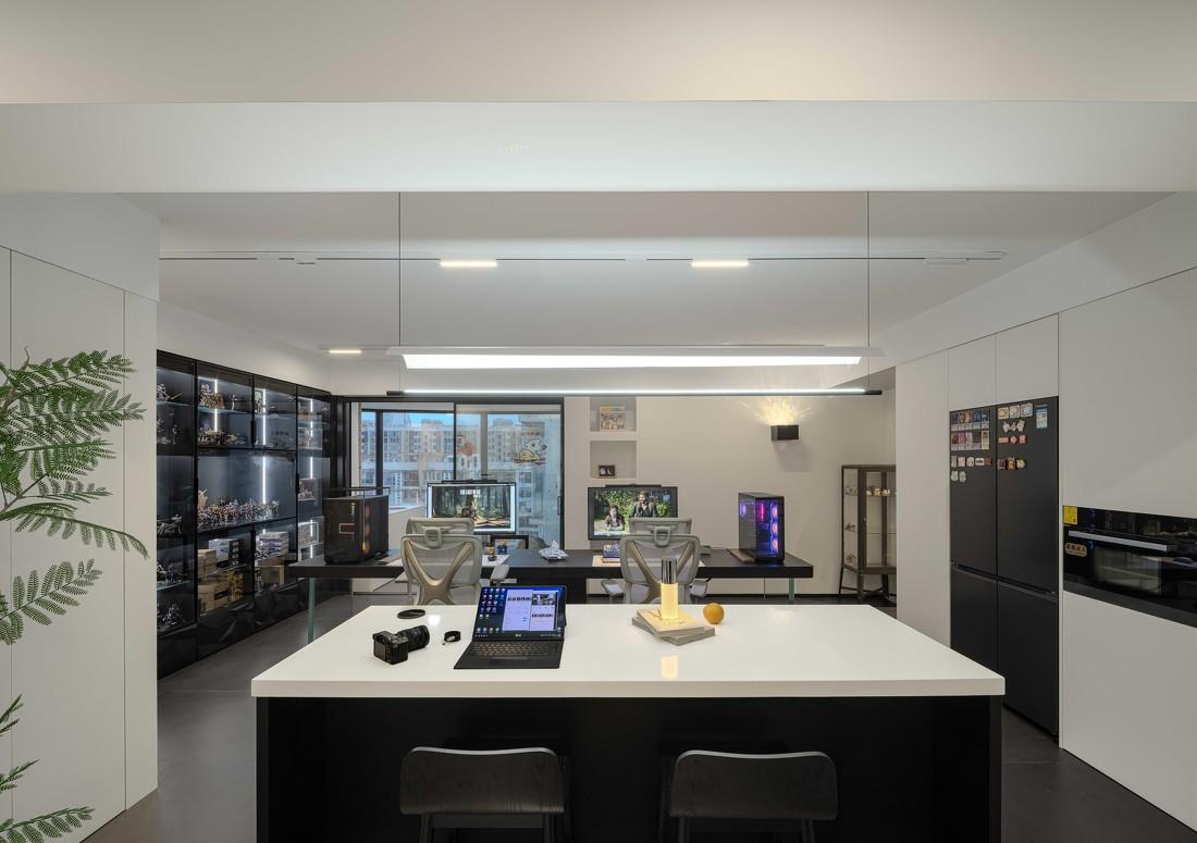 黑白灰手办小屋·80m²一居室改造丨中国广州-42