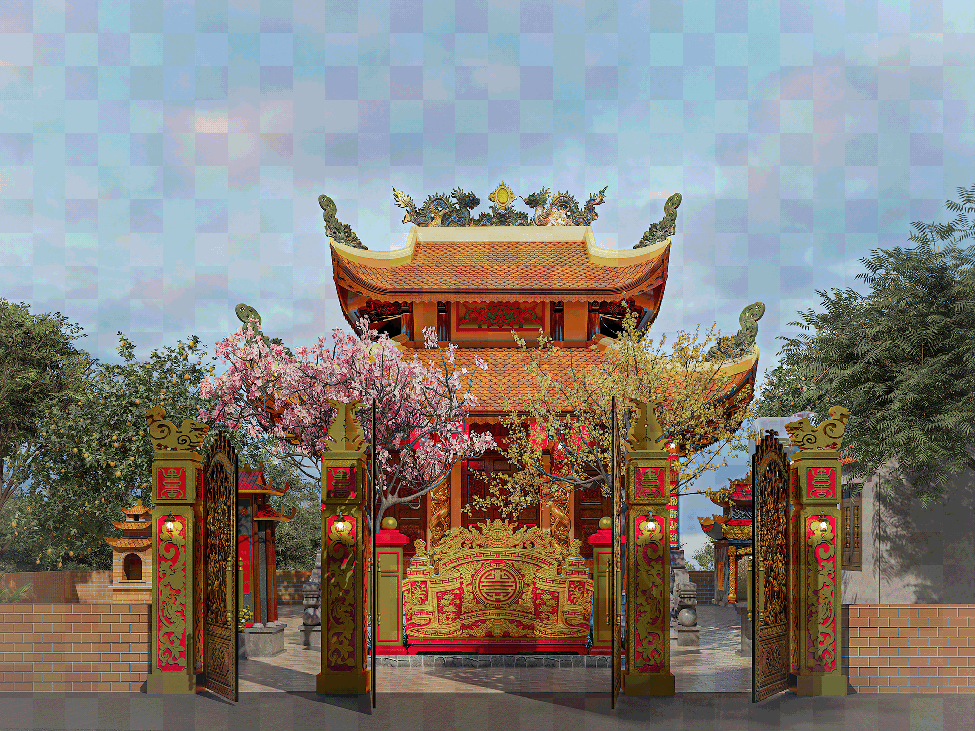 河静祖庙设计项目丨越南丨与Jane To's Team合作,Phuong Red参与-14