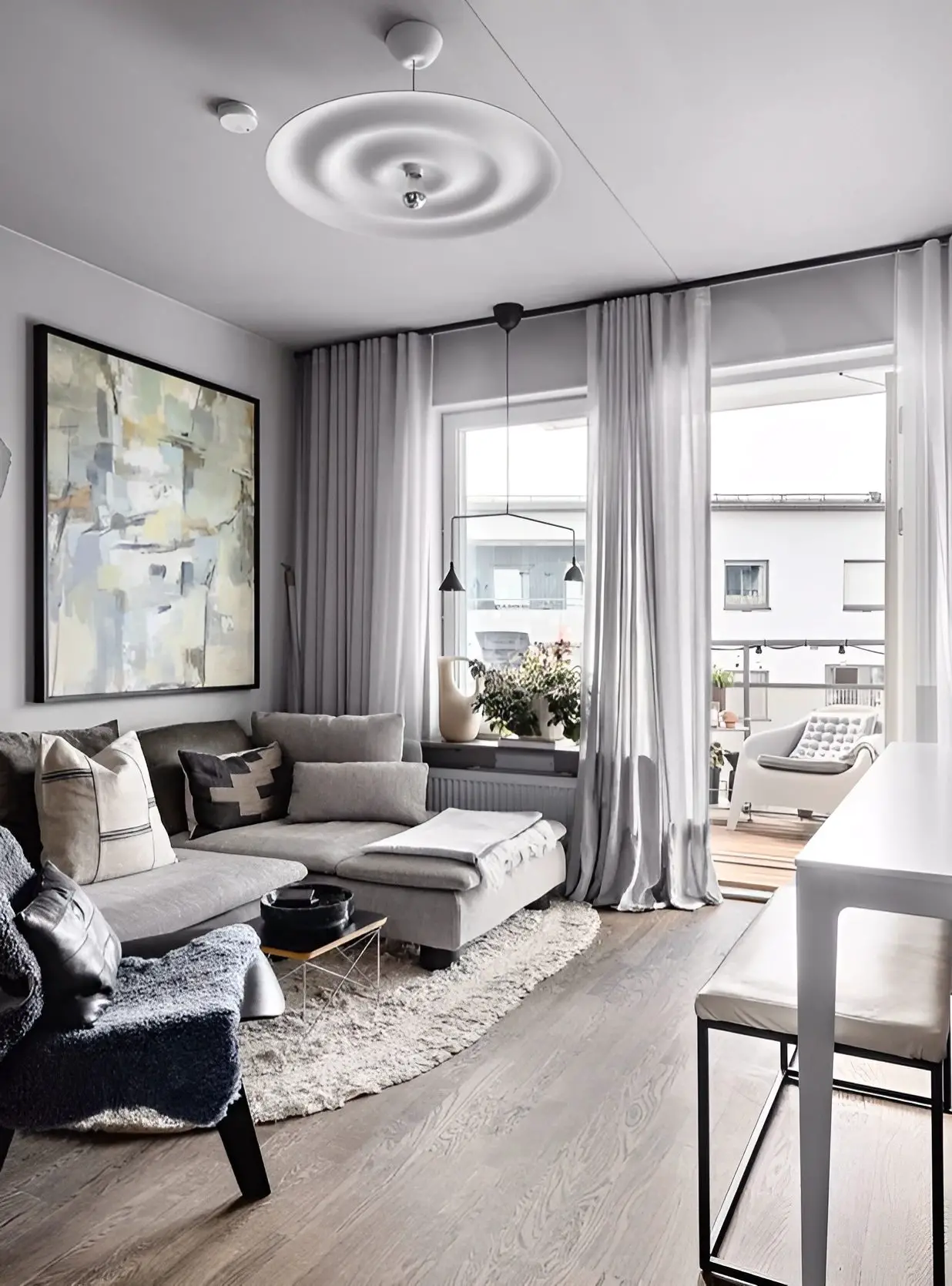 时尚玻璃墙 | 54m2 紧凑两居室的亮点设计-2