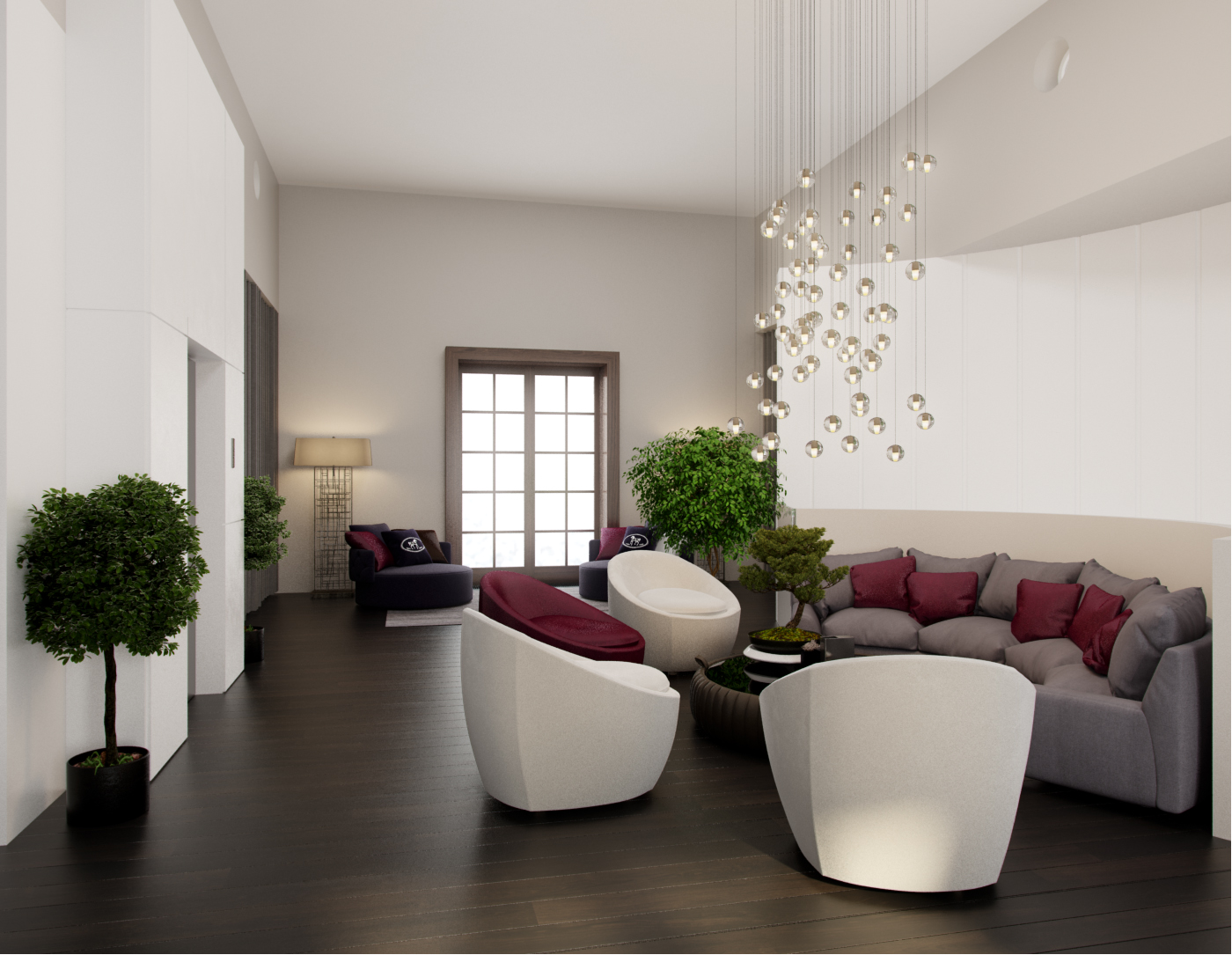 The interiors of the country residence of 1000 m  in Tbilisi Alexandra Fedorova-8