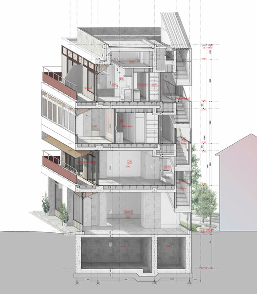 东京奥酷萨社区新活力 · 混合式建筑“Hybrid Oku”丨日本东京丨tatta architects-17