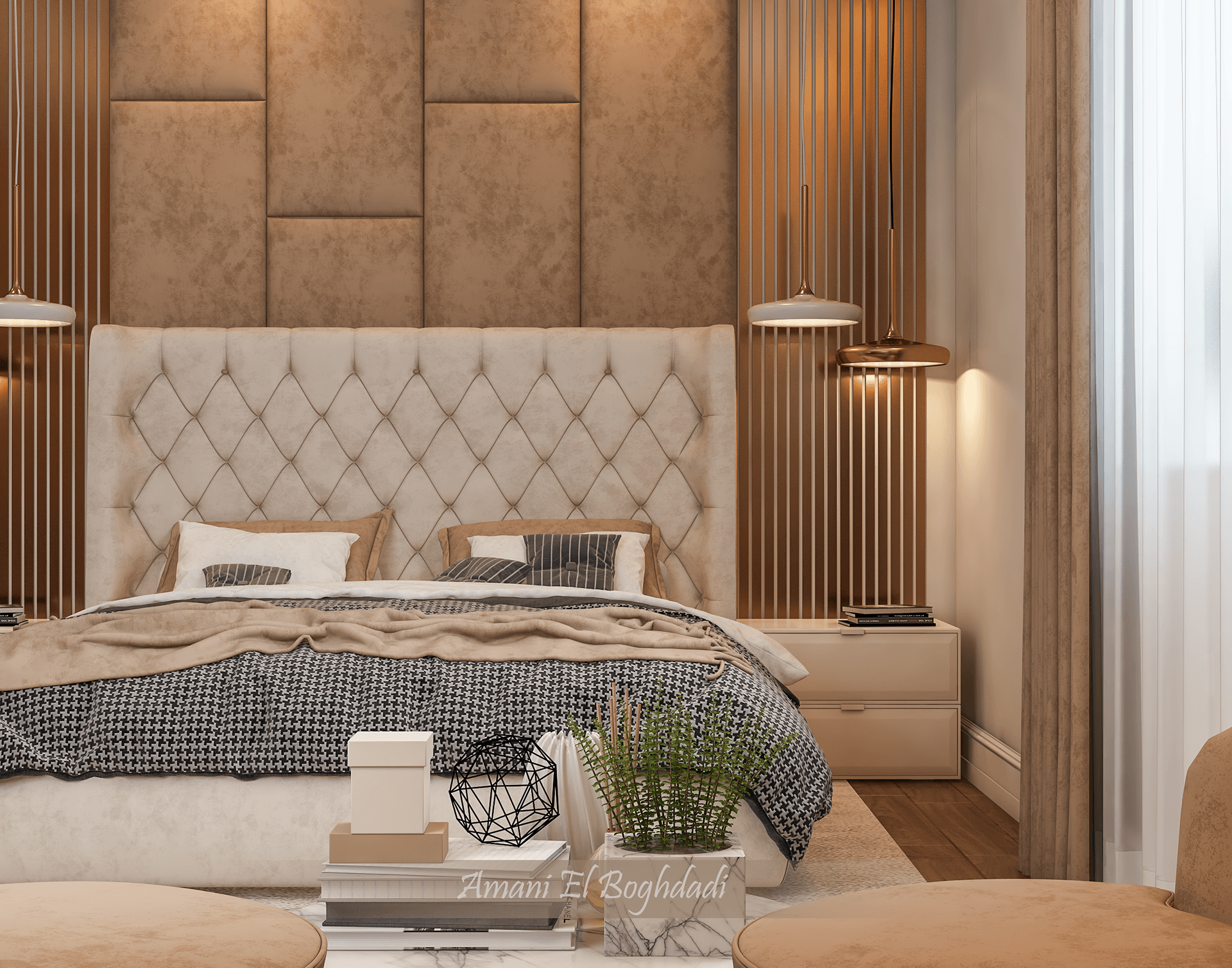 Beige Girl Bedroom-4