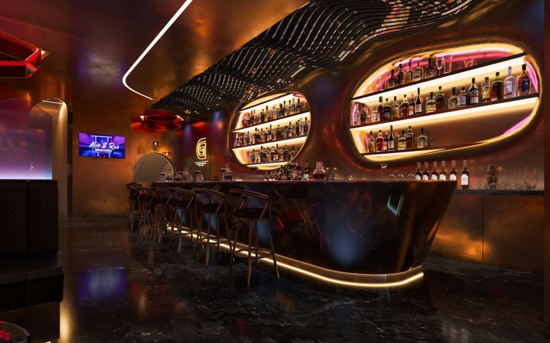 古希腊神话元素注入现代轻奢餐吧设计丨中国青海-4