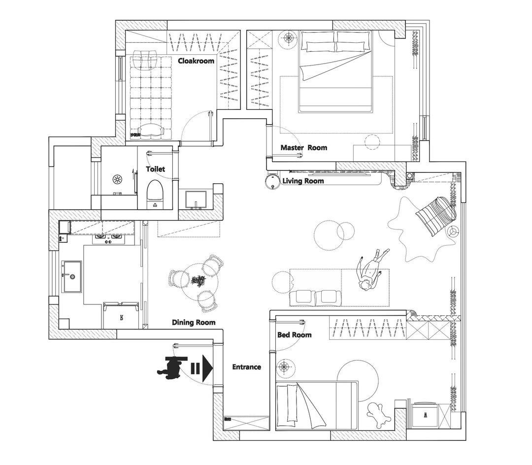 时光褶皱里的家:复古与现代的共生美学丨纵禾空间设计-38