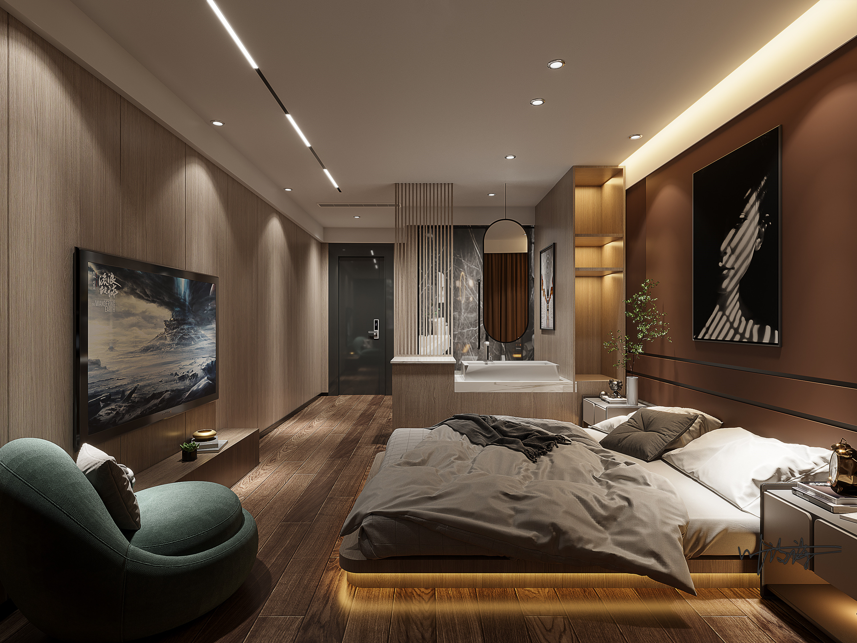 宾馆酒店空间|取之自然，回归自然，绵延无尽！-8