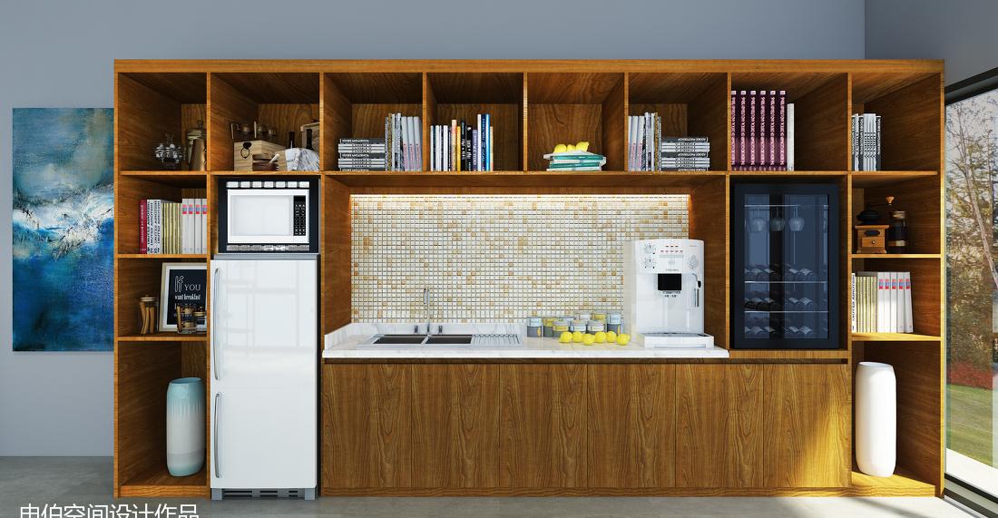 现代极简风格科技公司办公室装修设计案例-14