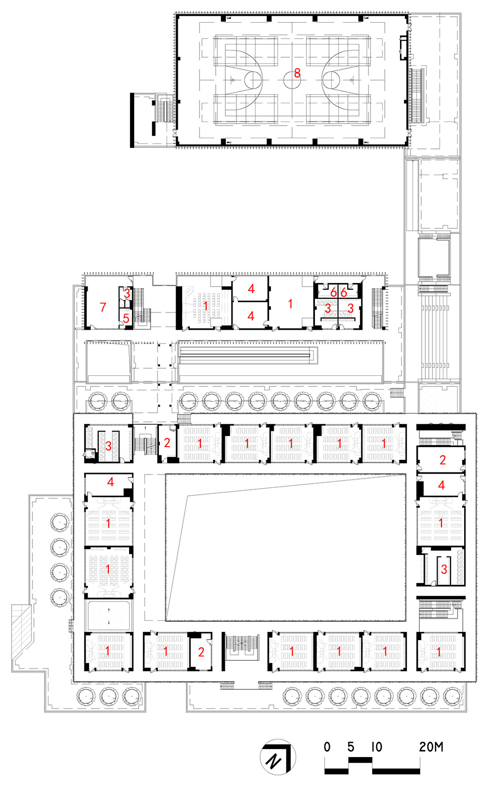 崧淀路中学校园,上海 / 致正建筑工作室-52