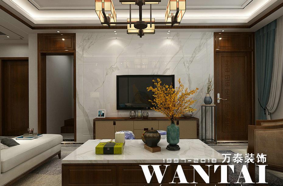 
泰安华新山水居205㎡顶+阁新中式装修 -0