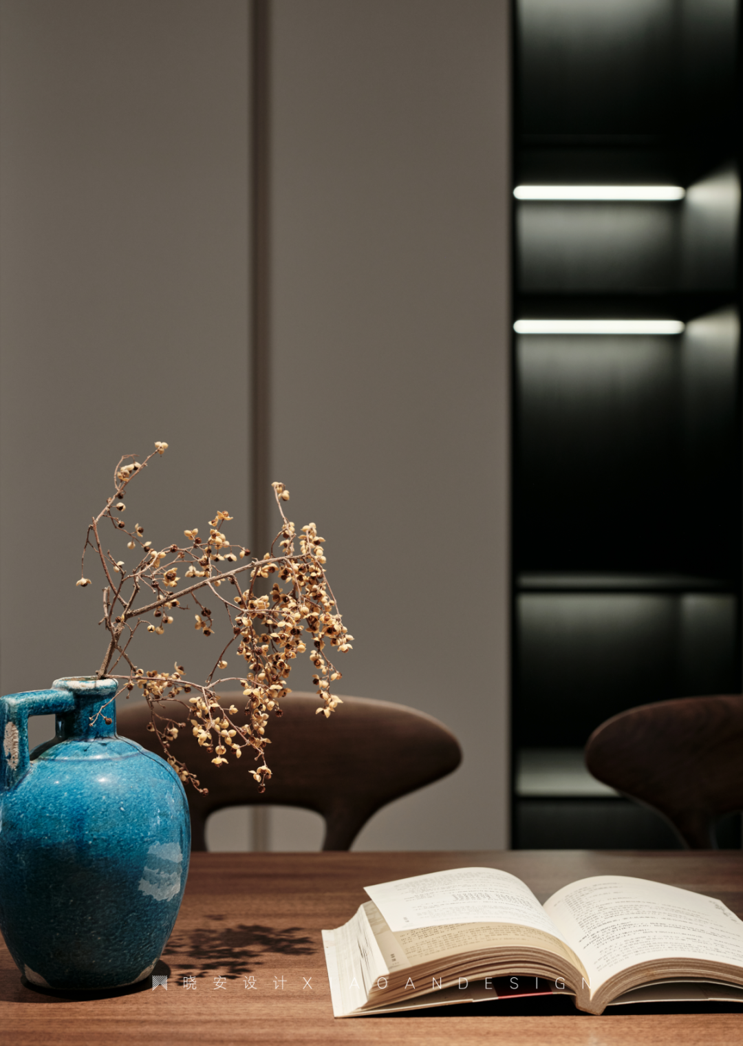 蓝色狂想曲 · 温婉和谐的现代家居设计丨晓安设计-32