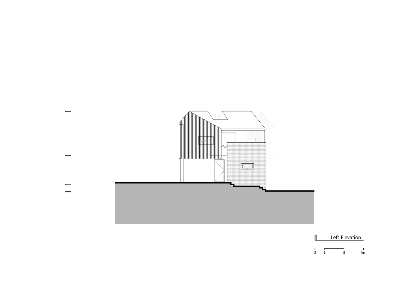 韩国乡村白色百叶窗展馆屋-48