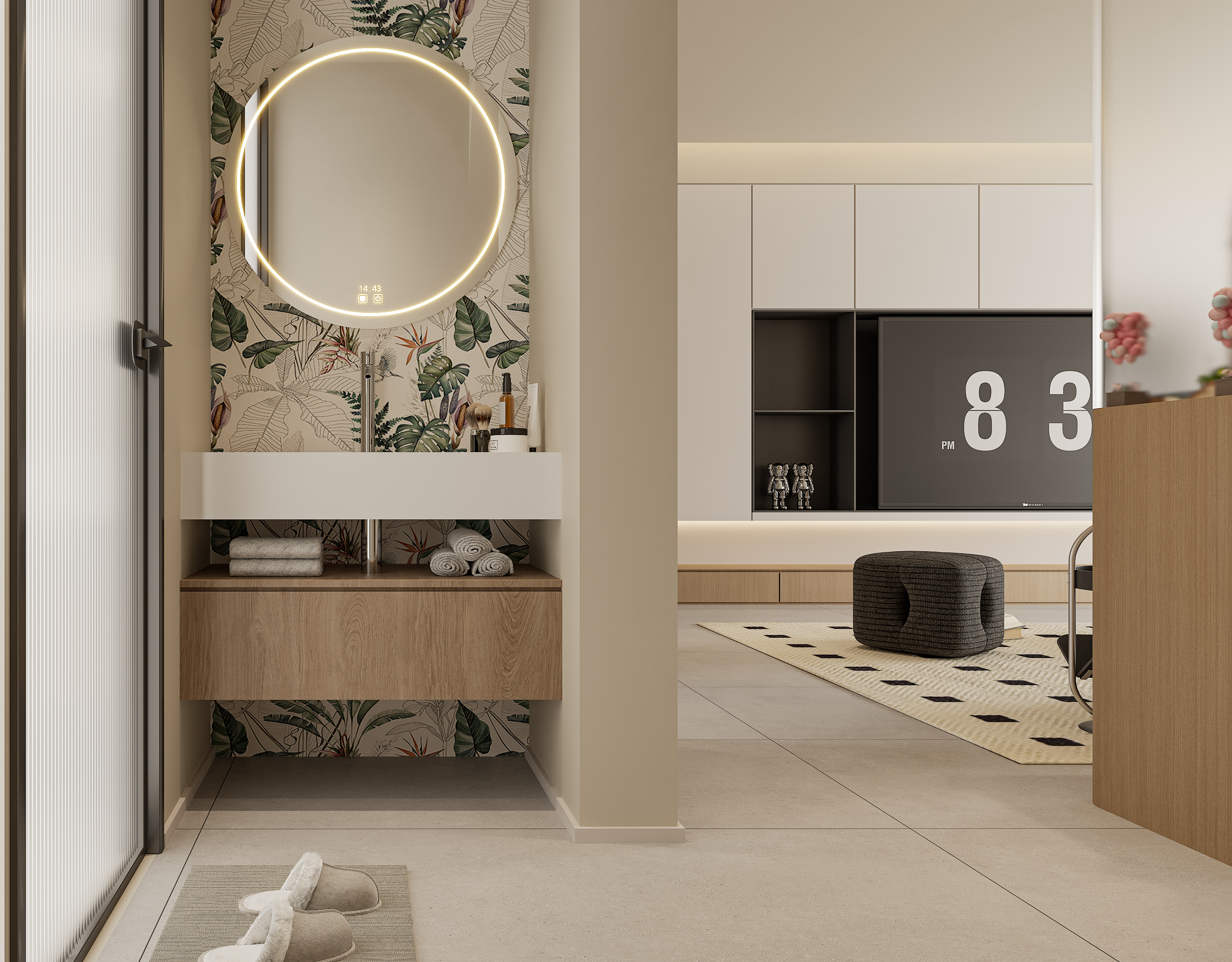 极简 I 奶油 I 郑州碧桂园 I 精装改造-12