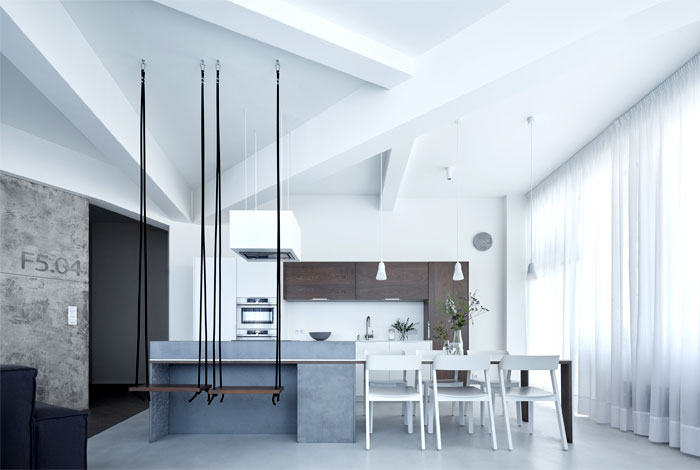 旧厂房改造的极简风格住宅公寓  Klara Valova SMLXL studio-8