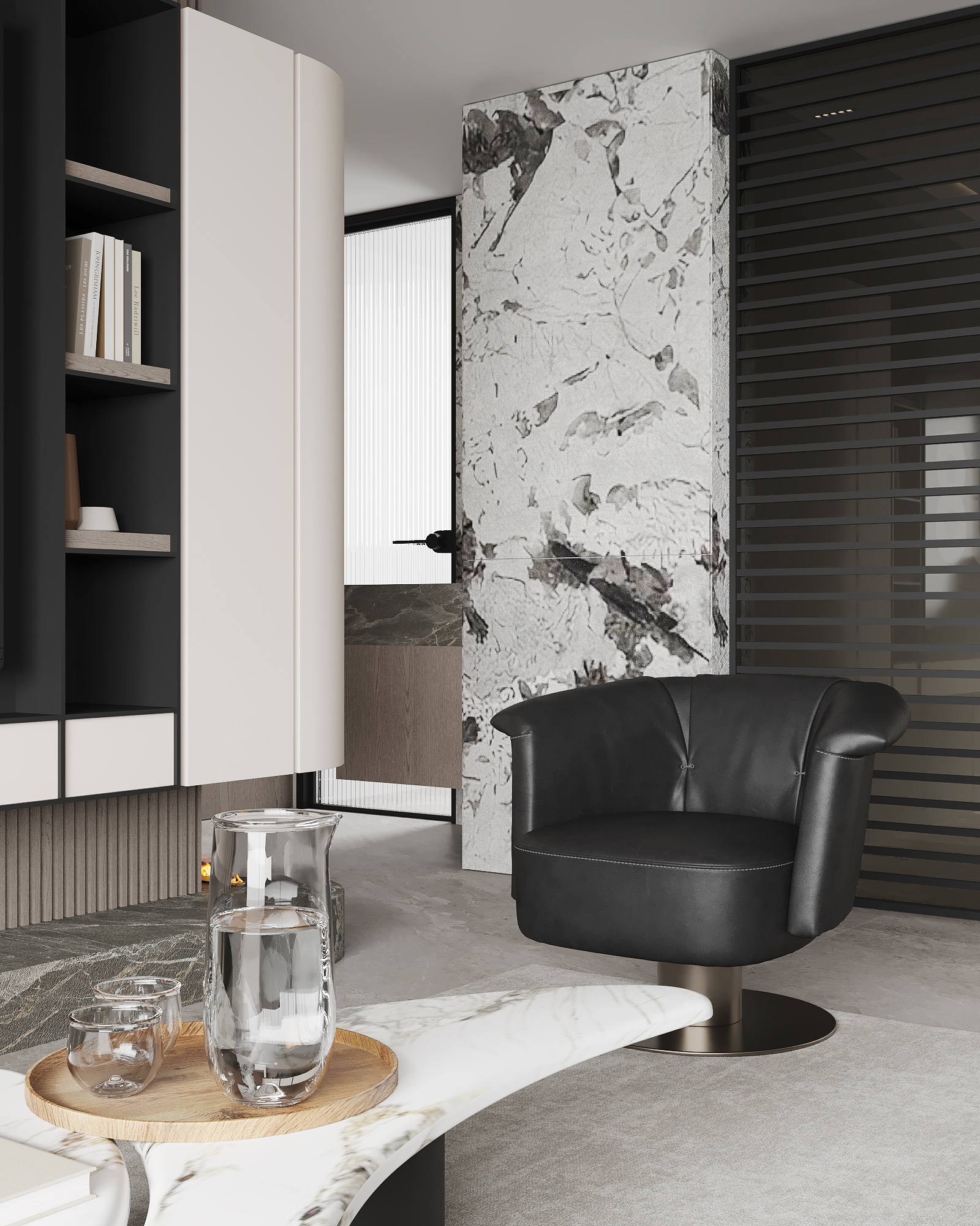 现代简约客餐厅 效果图 渲染-8