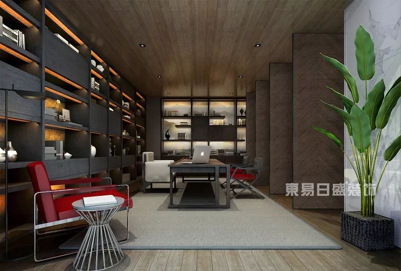 【现代中式】携一抹清透木色，筑一室墨韵书香-26