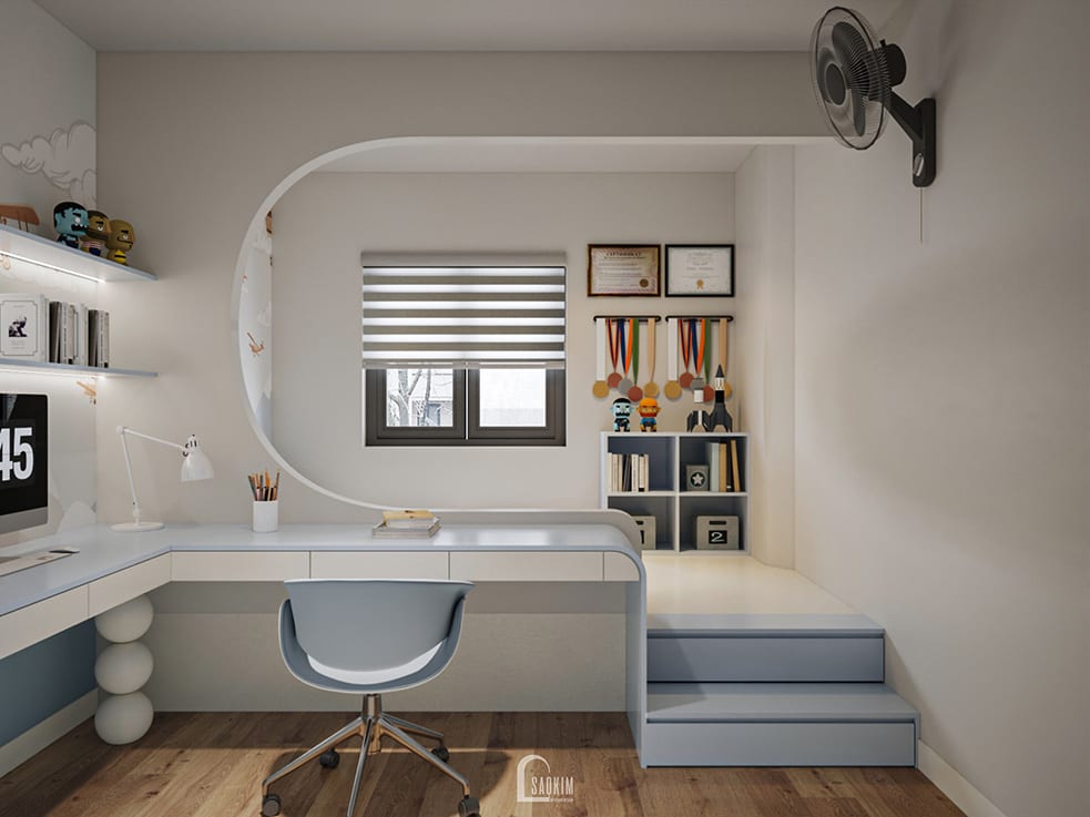 50m² 5 层Japandi风格联排别墅设计丨越南河内-31