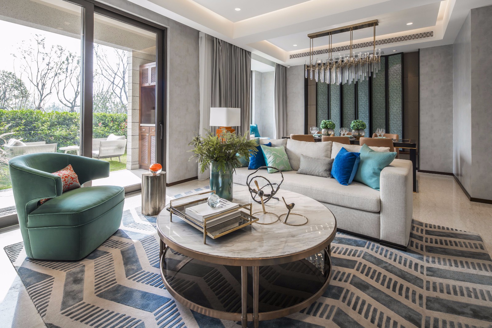 杭州西溪湿地 417㎡非凡之“色”别墅样板间——卡纳设计·上海-12